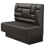 MELISSA | Gastrobank | B:H 100 x 103 cm | Braun | Tetris Design | Leder
