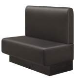 MELISSA | Gastrobank | B:H 100 x 103 cm | Braun | Glatt/ Rund | Leder