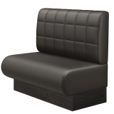 NINVA | Gastrobank | B:H 100 x 103 cm | Braun | Blocks | Leder