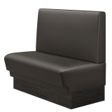 TATJANA | Gastrobank | B:H 100 x 103 cm | Braun | Glatt/ Eckig | Leder