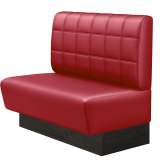 DENVER BIG | Gastrobank | B:H 100 x 103 cm | Rot | Blocks | Leder