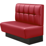 DENVER BIG | Gastrobank | B:H 100 x 103 cm | Rot | Button | Leder