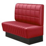 MATILDA | Gastrobank | B:H 100 x 103 cm | Rot | Blocks | Leder