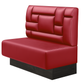 MELISSA | Gastrobank | B:H 100 x 103 cm | Rot | Tetris Design | Leder
