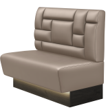 DENVER BIG | Gastrobank | B:H 100 x 103 cm | Taupe | Tetris Design | Leder | LED
