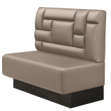 MELISSA | Gastrobank | B:H 100 x 103 cm | Taupe | Tetris Design | Leder