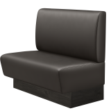 DENVER BIG | Gastrobank | B:H 100 x 103 cm | Bruin | Glatt | Leer