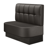 THOMAS | Gastrobank | B:H 100 x 103 cm | Braun | Button | Leder