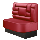 THOMAS | Gastrobank | B:H 100 x 103 cm | Rot | Tetris Design | Leder