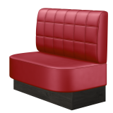 THOMAS | Gastrobank | B:H 100 x 103 cm | Rot | Blocks | Leder