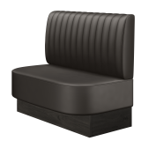 THOMAS | Gastrobank | B:H 100 x 103 cm | Braun | Gestreift | Leder