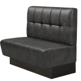 DENVER BIG | Gastrobank | B:H 100 x 103 cm | Schwarz | Button | Wildleder