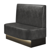 THOMAS | Gastrobank | B:H 100 x 103 cm | Wildleder | Glatt/ Eckig | Wildleder | LED
