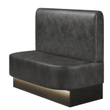 THOMAS | Gastrobank | B:H 100 x 103 cm | Wildleder | Glatt/ Rund | Wildleder | LED