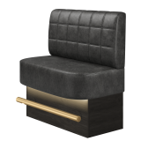 THOMAS | Gastro Hochbank | B:H 100 x 136 cm | Wildleder | Blocks | Wildleder | LED