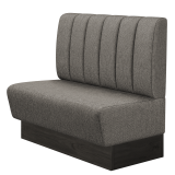 DENVER | Gastrobank | B:H 100 x 103 cm | Grau | Gestreift | Stoff/Textil