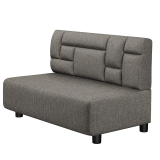 MELISSA | Gastro Lounge Bank | B:H 100 x 74 cm | Grau | Tetris Design | Stoff/Textil