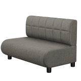 NINVA | Gastro Lounge Bank | B:H 100 x 74 cm | Grau | Blocks | Stoff/Textil | LED