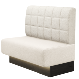 MELISSA | Gastrobank | B:H 100 x 103 cm | Creme | Blocks | Teddystoff | LED