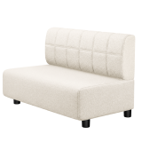 MELISSA | Gastro Lounge Bank | B:H 100 x 74 cm | Creme | Blocks | Teddystoff | LED