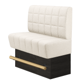 TANJA | Gastro Hochbank | B:H 100 x 136 cm | Creme | Blocks | Teddystoff