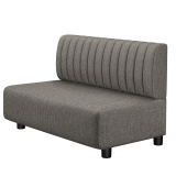 MELISSA | Gastro Lounge Bank | B:H 100 x 74 cm | Grau | Gestreift | Stoff/Textil | LED