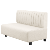 MELISSA | Gastro Lounge Bank | B:H 100 x 74 cm | Creme | Gestreift | Teddystoff