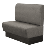 DENVER | Gastrobank | B:H 100 x 103 cm | Grau | Glatt | Stoff/Textil