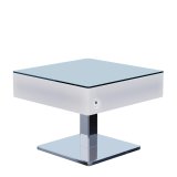 COOZY | LED-Loungetafel | B: diepte: hoogte 70 x 70 x 52 cm | RGB | Accu