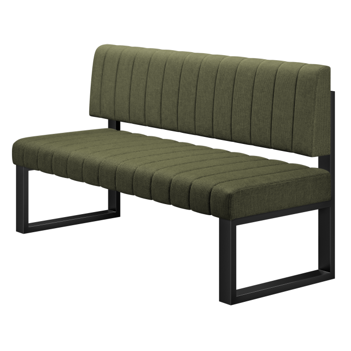 Allen | Sitzbank | B:H 180 x 72 cm | Grün | Gestreift | Stoff/Textil