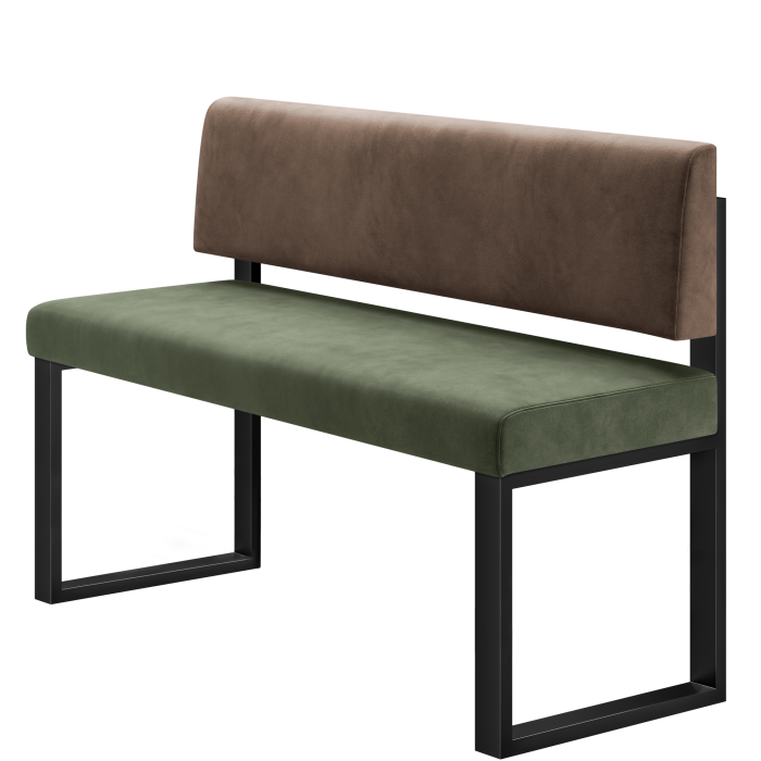 Areo | Hochbank | B:H 180 x 92 cm | Grün | Glatt | Samt
