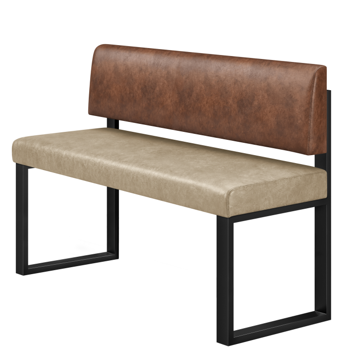Areo | Hochbank | B:H 60 x 102 cm | Beige | Glatt | Leder