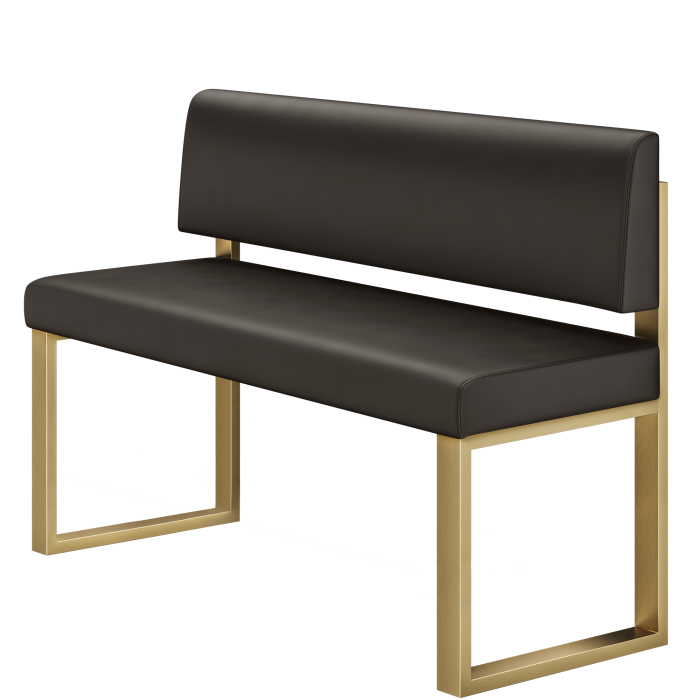 Areo | Hochbank | B:H 60 x 92 cm | Braun | Glatt | Leder