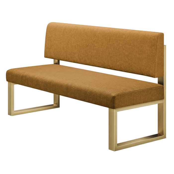 Areo | Sitzbank | B:H 180 x 72 cm | Honig Braun | Glatt | Stoff/Textil