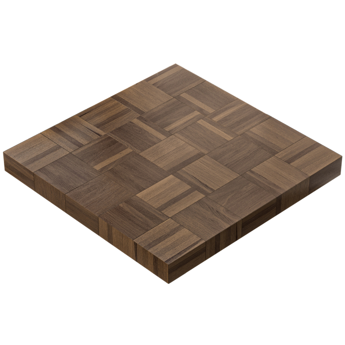 COLUMBIA | Gastro Bordskiva | 80 x 80 x 6 cm | Fyrkantig | Valnöt
