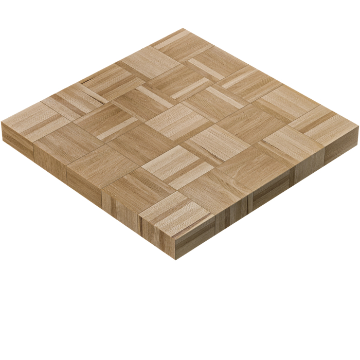 COLUMBIA | Plateau de table gastro | 100 x 100 x 6 cm | Carré | Chêne