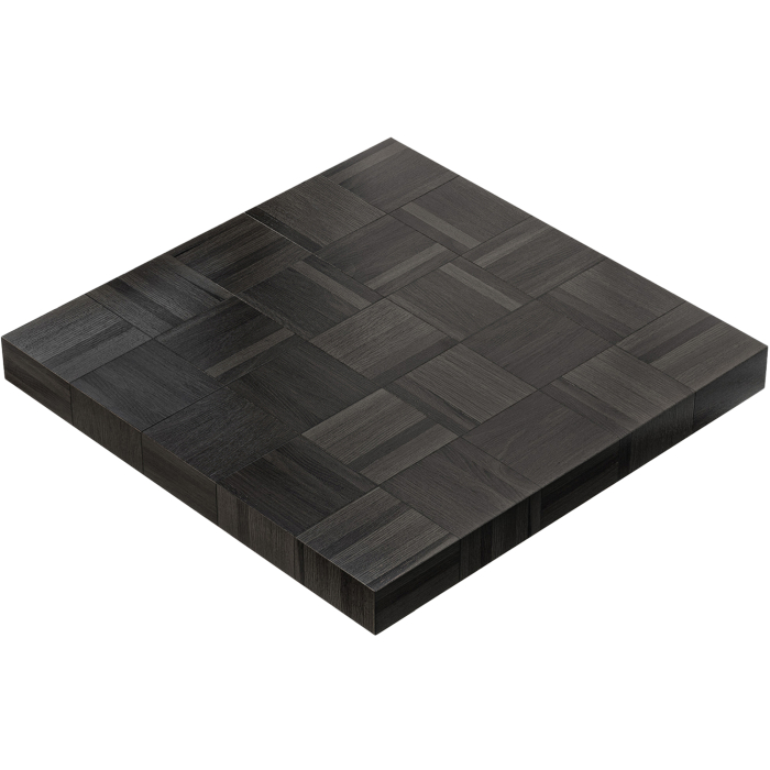 COLUMBIA | Plateau de table gastro | 100 x 100 x 6 cm | Carré | Noir