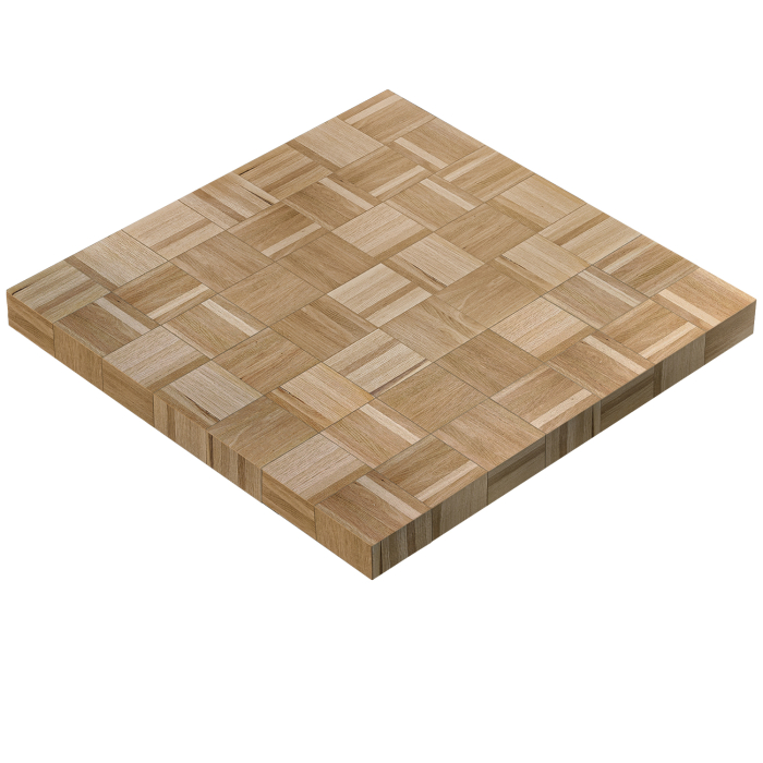 COLUMBIA | Gastro Tischplatte | 140 x 140 x 6 cm | Quadratisch | Eiche
