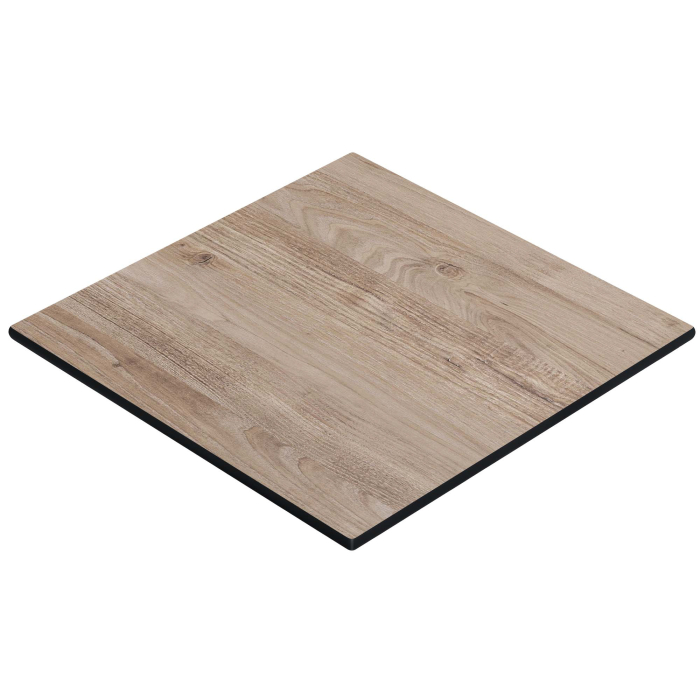 COMPACT | Gastro HPL tabletop | W:D 50 x 50 cm | Rustic oak | Square