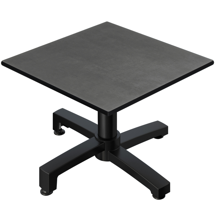 CPBC | Tavolo lounge compatto | L:P:H 70 x 70 x 42 cm | antracite / nero alluminio | pieghevole | peso aggiuntivo