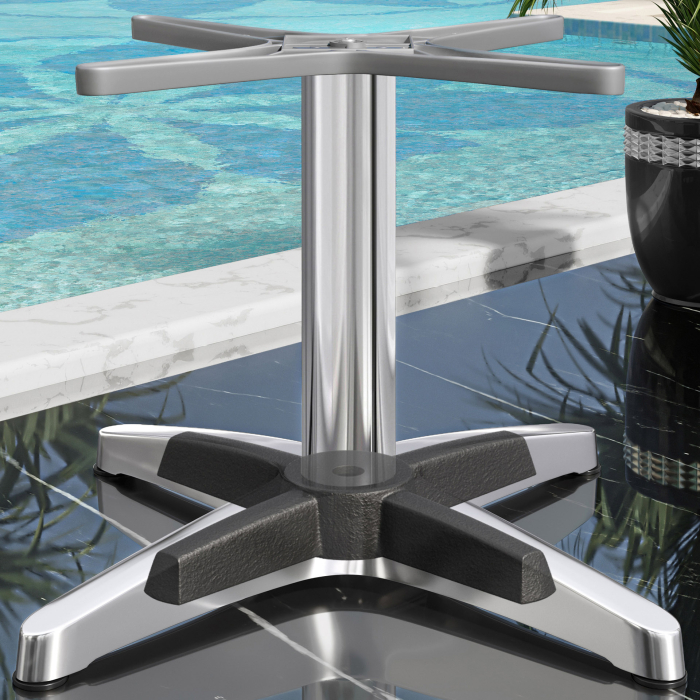 CPBL | Tavolo lounge compatto | Ø:H 60 x 42 cm | antracite / alluminio | peso aggiuntivo CPBL | Tavolo lounge compatto | Ø:H 60 x 42 cm | antracite / alluminio | peso aggiuntivo