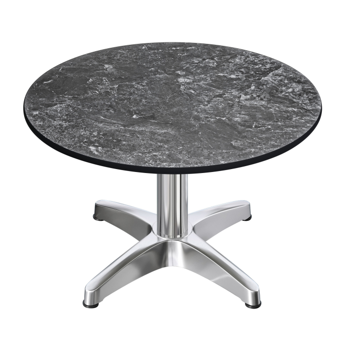 CPBL | Kompakt loungebord | Ø:H 60 x 42 cm | sten / aluminium | hopfällbart | extra vikt