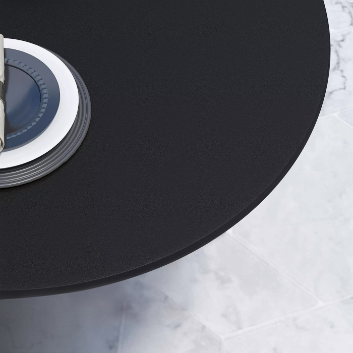 CPBL | Compact lounge table | Ø:H 60 x 42 cm | Black / Aluminium | Foldable | Additional weight