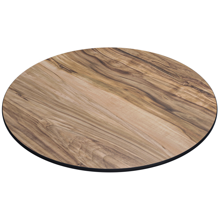 COMPACT | Gastro HPL Tischplatte | Ø 120 cm | Sheesham | Rund
