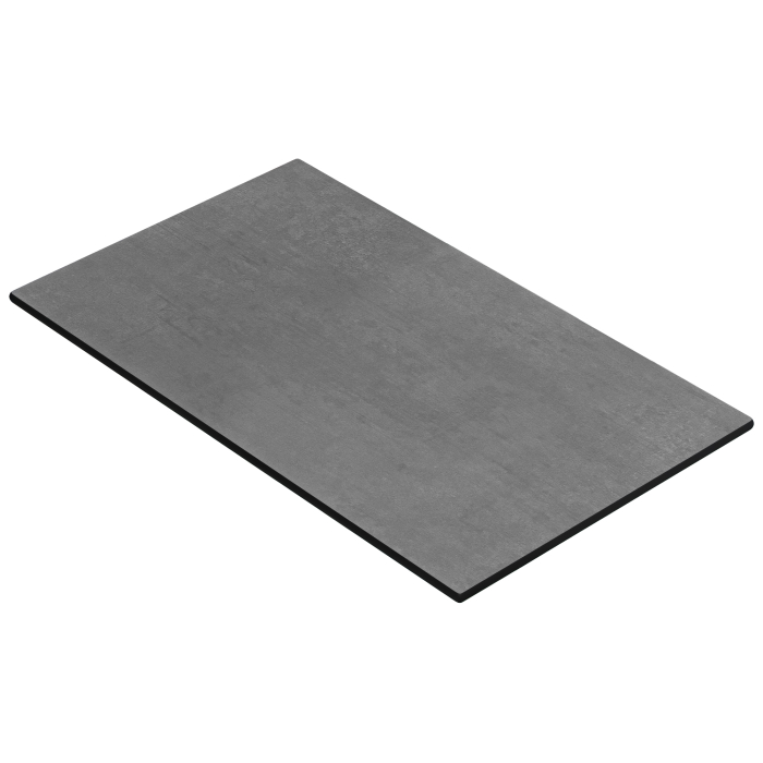 COMPACT | HPL bordplate | B:D 120 x 70 cm | antrasitt | Rektangulær