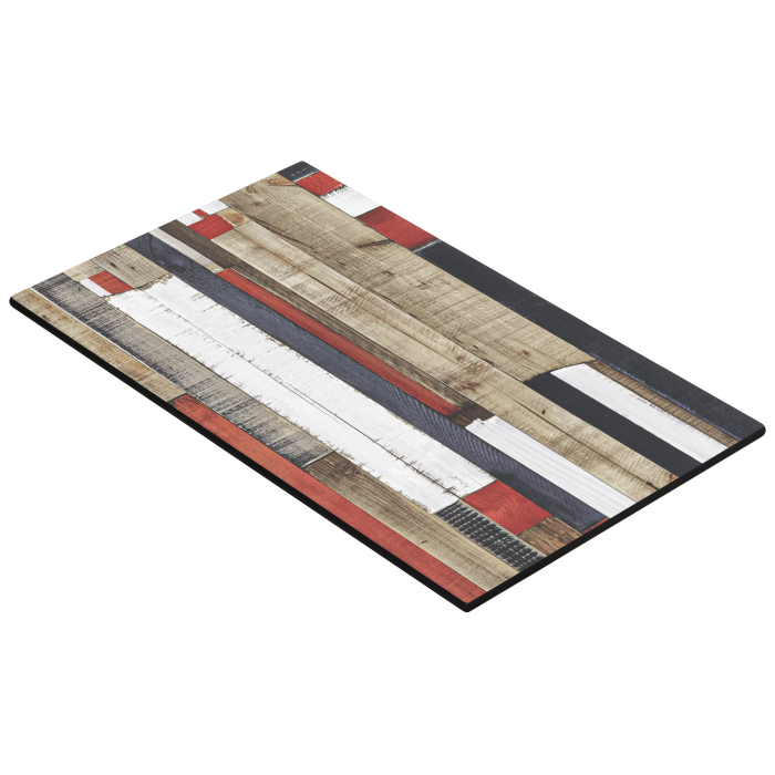 COMPACT | HPL bordsskiva | B:D 120 x 70 cm | Vintage färgglada | Rektangulär