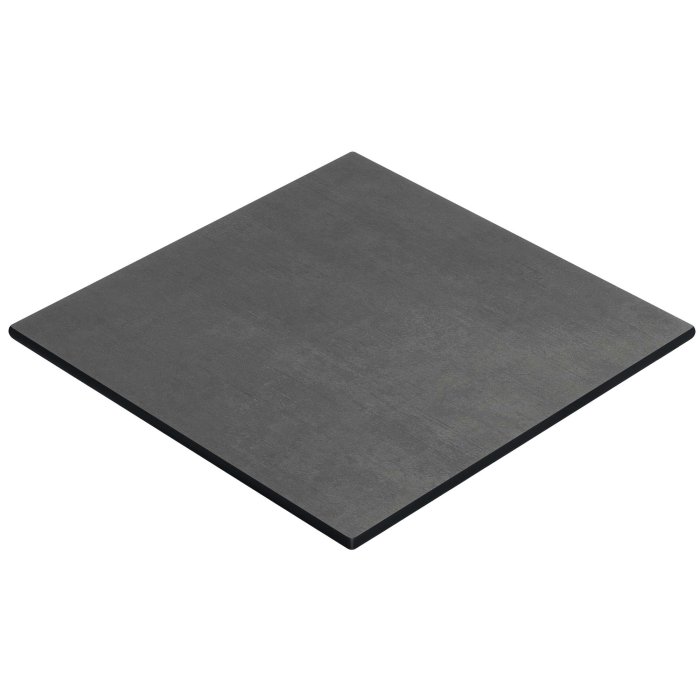 COMPACT | Gastro HPL tafelblad | B: 70 x 70 cm | Antraciet | Vierkant