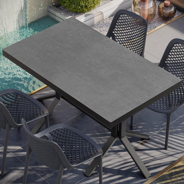 KOMPAKT STÅL | Gastro HPL Bordplate | B:T 120 x 70 cm | 4,2 cm | Antrasitt | Firkantet KOMPAKT STÅL | Gastro HPL Bordplate | B:T 120 x 70 cm | 4,2 cm | Antrasitt | Firkantet