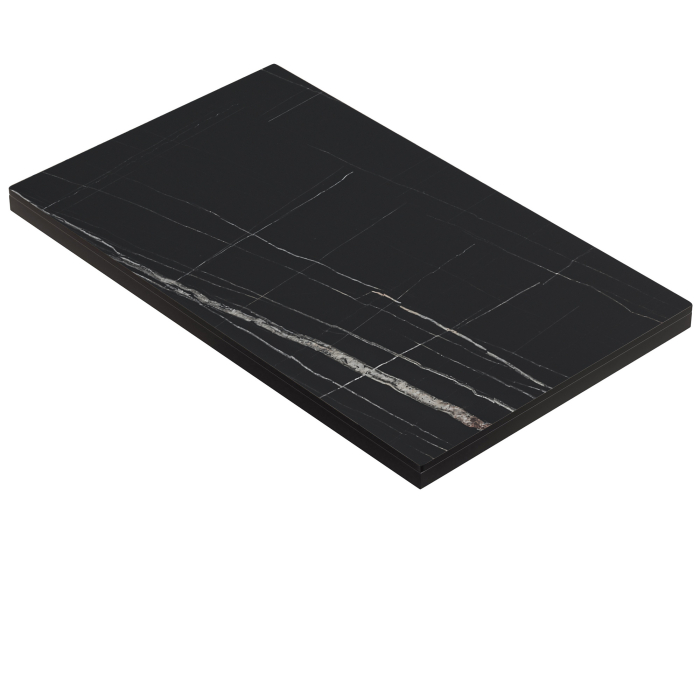 KOMPAKT STÅL | Gastro HPL Bordplate | B:T 120 x 70 cm | 4,2 cm | Svart Marmor | Rektangulær KOMPAKT STÅL | Gastro HPL Bordplate | B:T 120 x 70 cm | 4,2 cm | Svart Marmor | Rektangulær