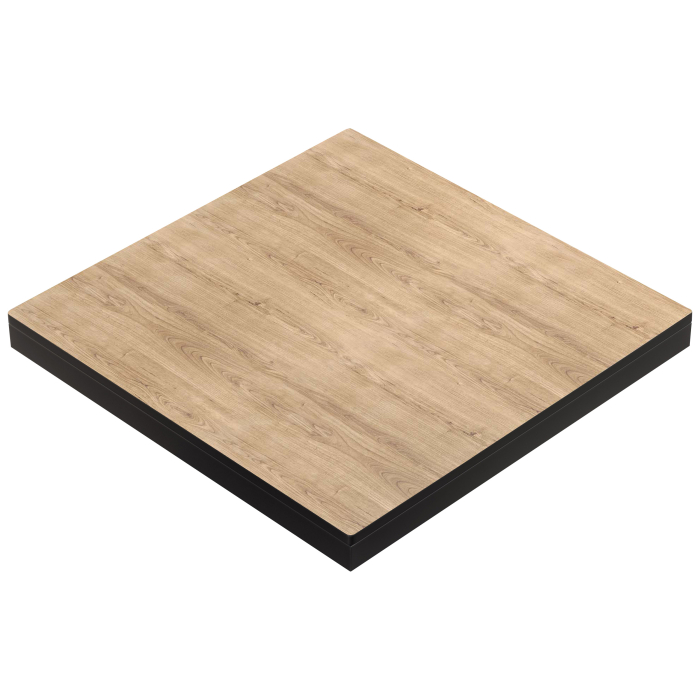 KOMPAKT STAHL | Gastro HPL Bordskiva | B:T 70 x 70 cm | 4,2 cm | Ek | Fyrkantig